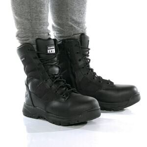 Original SWAT Men 15 Black Metro 9" Waterproof Safety Work Boots Side Zip P22-25